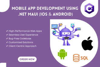 develop ios and android mobile app using dot net maui