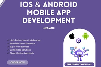 develop cross platform mobile apps for ios android using dot net maui