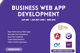 develop custom asp dot net core web applications and apis