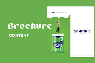 create content for brochures and printed materials
