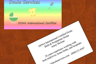 create a business card design