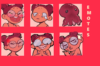 draw cute custom emotes