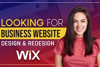 do responsive wix website design or redesign wix website