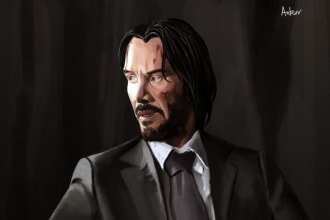 draw realistic digital art for you