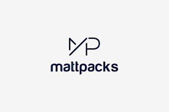 design standout lettermark logo with creative typography