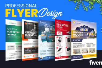 design print ready professional business flyer or brochure