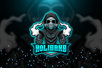 design professional mascot logo and twitch overlay