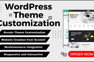 do envato themeforest wordpress theme  customization