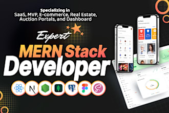 be full stack mern stack developer for saas mvp web mobile app in react node