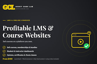 build a profitable lms and online course website