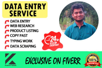 do data entry, copy paste, and typing, work for you