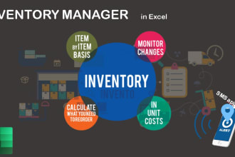 create an inventory manager for sales and stocks in excel