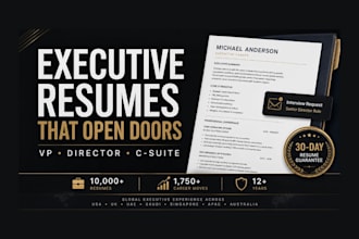 write you an executive resume that lands interviews