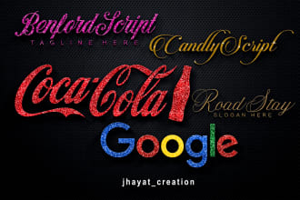 design luxurious sparkle, glitter, shine, feminine logo