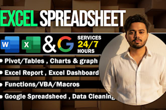 do an accurate excel spreadsheet report, data entry, data collection