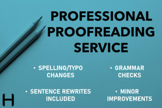 thoroughly proofread your work, articles or essays