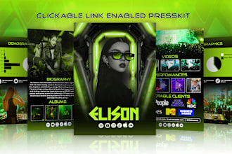 design epk, media kit, press kit, speaker kit, one sheet