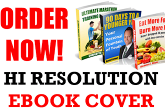 create a very professional ebookcover design in 30min