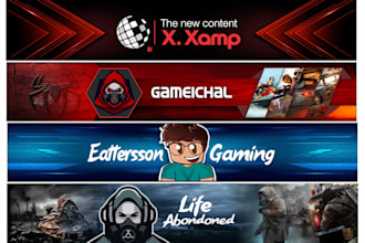 design youtube logo and banner