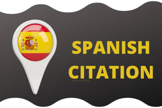 build 40 local spain citations to improve spanish SEO