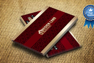 design professional business card with 2 concepts