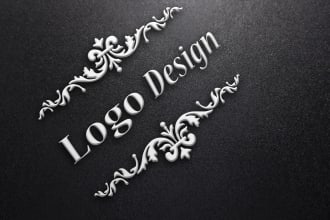design a unique, flat, hair extension logo for you