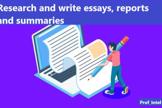 research and write essays, reports and summaries