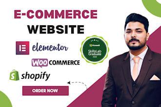 develop  e commerce website or online store