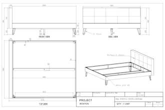 design furniture with engineering drawing using 2d and 3d autocad