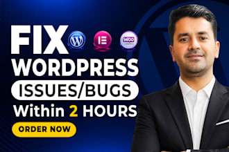 fix wordpress issues, fix wordpress errors or bugs, fix woocommerce issues