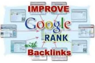 provide 30 direct link in page PR 1 to 7 manually to your website
