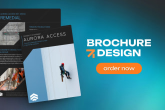 design a premium brochure, business flyer, one pager for you