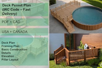design permit ready deck, patio, and porch plans as a PDF