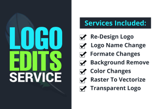 edit amend update or redesign your logo creatively