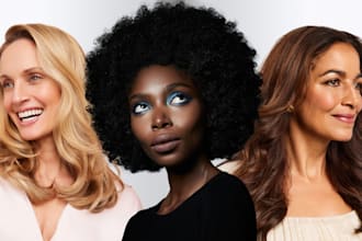 do high end beauty editing and retouching photo in photoshop