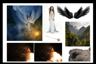 do realistic photo manipulation any kind of photoshop work