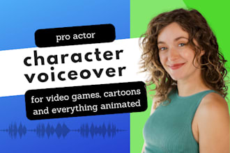 record your female voiceover for video game or animation