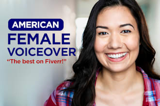 record an american female voiceover