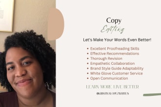copyedit and proofread your blog, website, or brand material