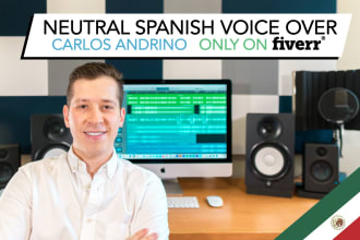 deliver a pro spanish  dubbing for TV, series, videogames