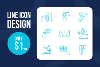 design icon set for your website or mobile app in 24 hours