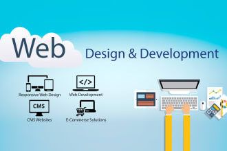 be your web developer html,css,php,wordpress