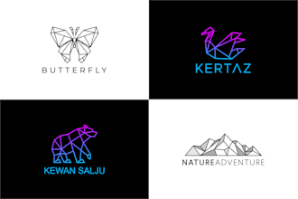 design modern, minimalist and geometric line art logo