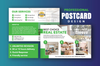 design amazing postcard for your business