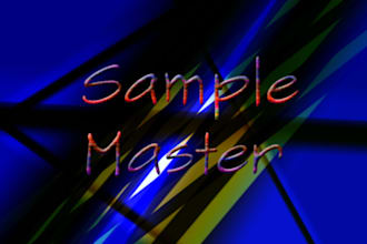 make you a 30 second loop or a sample