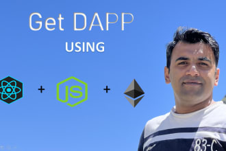 develop dapp using react, node, and solidity