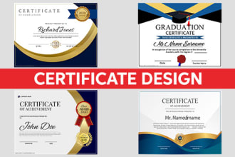 do art award certificate design