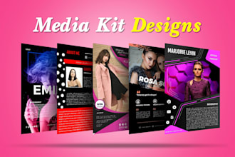 design a professional epk, media kit, press kit, speaker kit, and one sheet