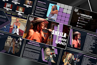 design a professional epk, media kit, press kit, speaker one sheet for artists