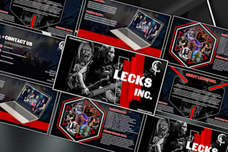 design artist epk, media kit, press kit, one sheet, pitch deck